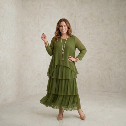 Katrina | Graceful Layered Maxi Dress