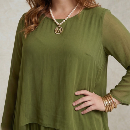 Katrina | Graceful Layered Maxi Dress