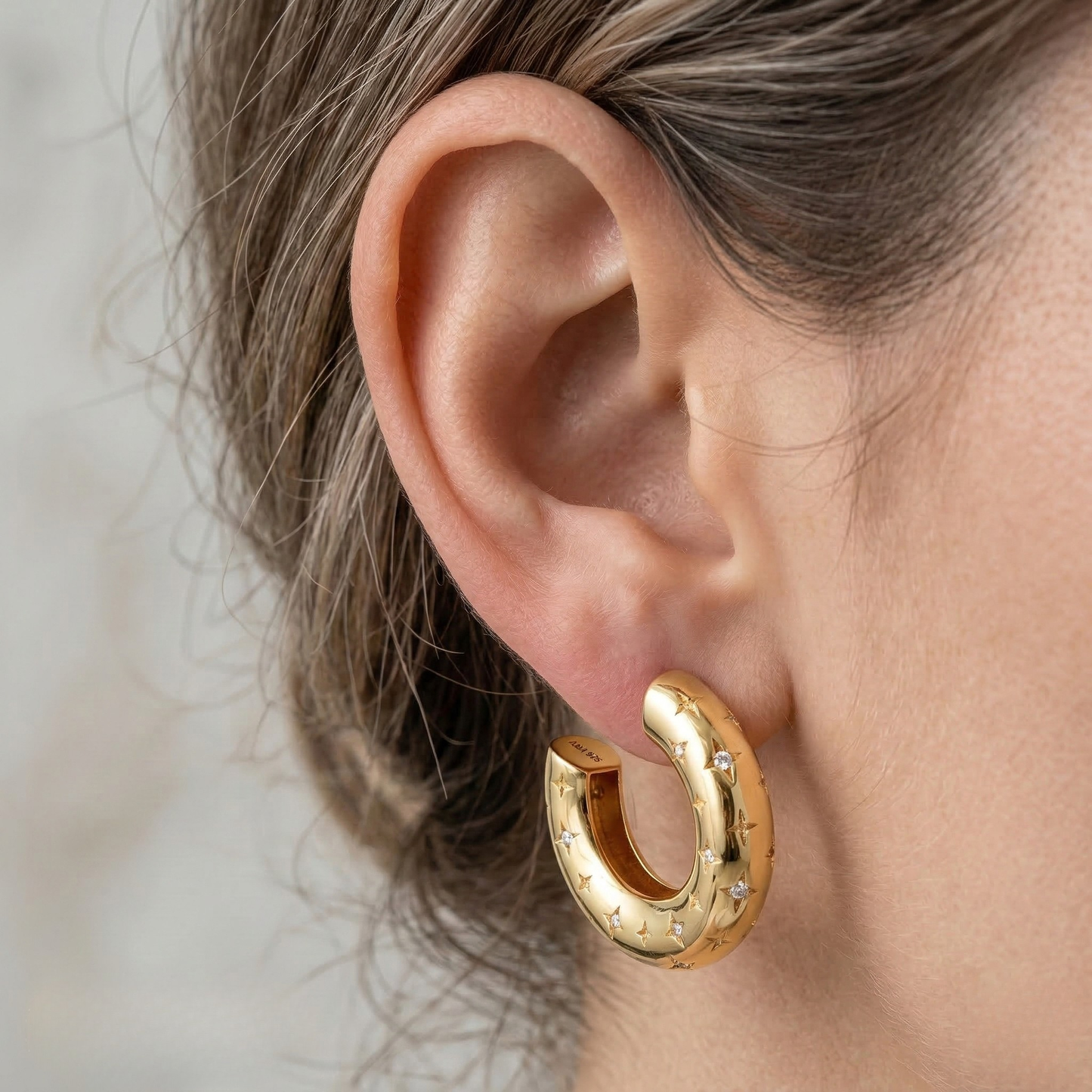 Larissa | Celestial Hoop Earrings