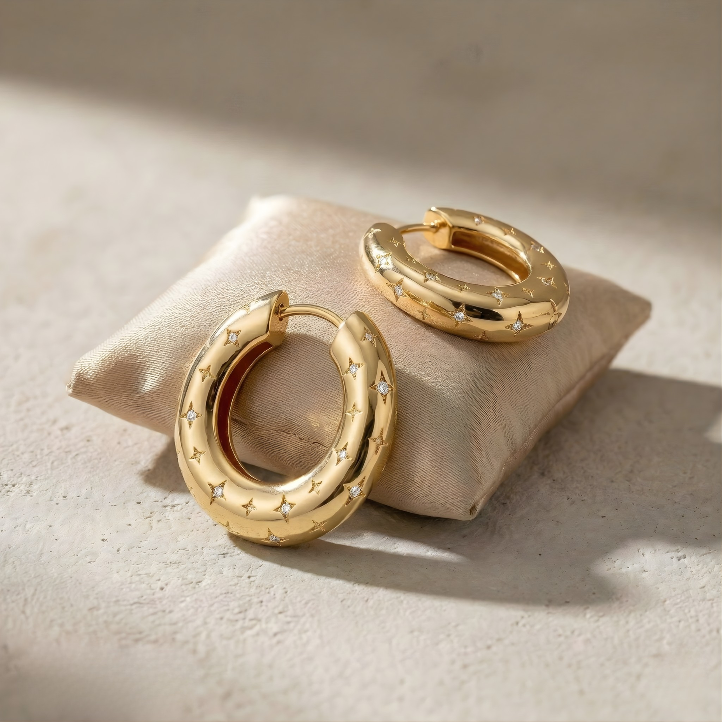 Larissa | Celestial Hoop Earrings
