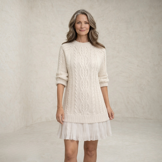 Layla | Cable Knit Sweater Mini Dress