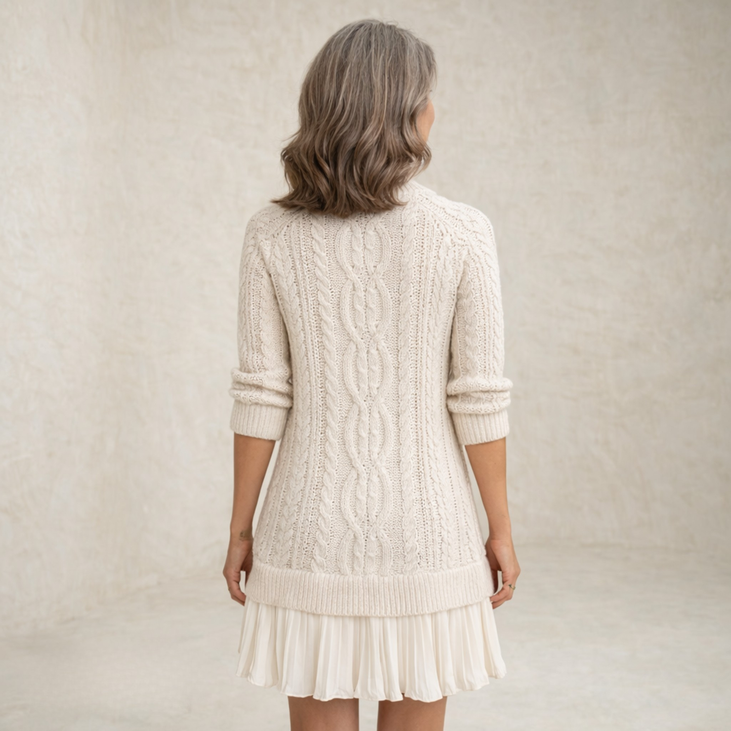 Layla | Cable Knit Sweater Mini Dress