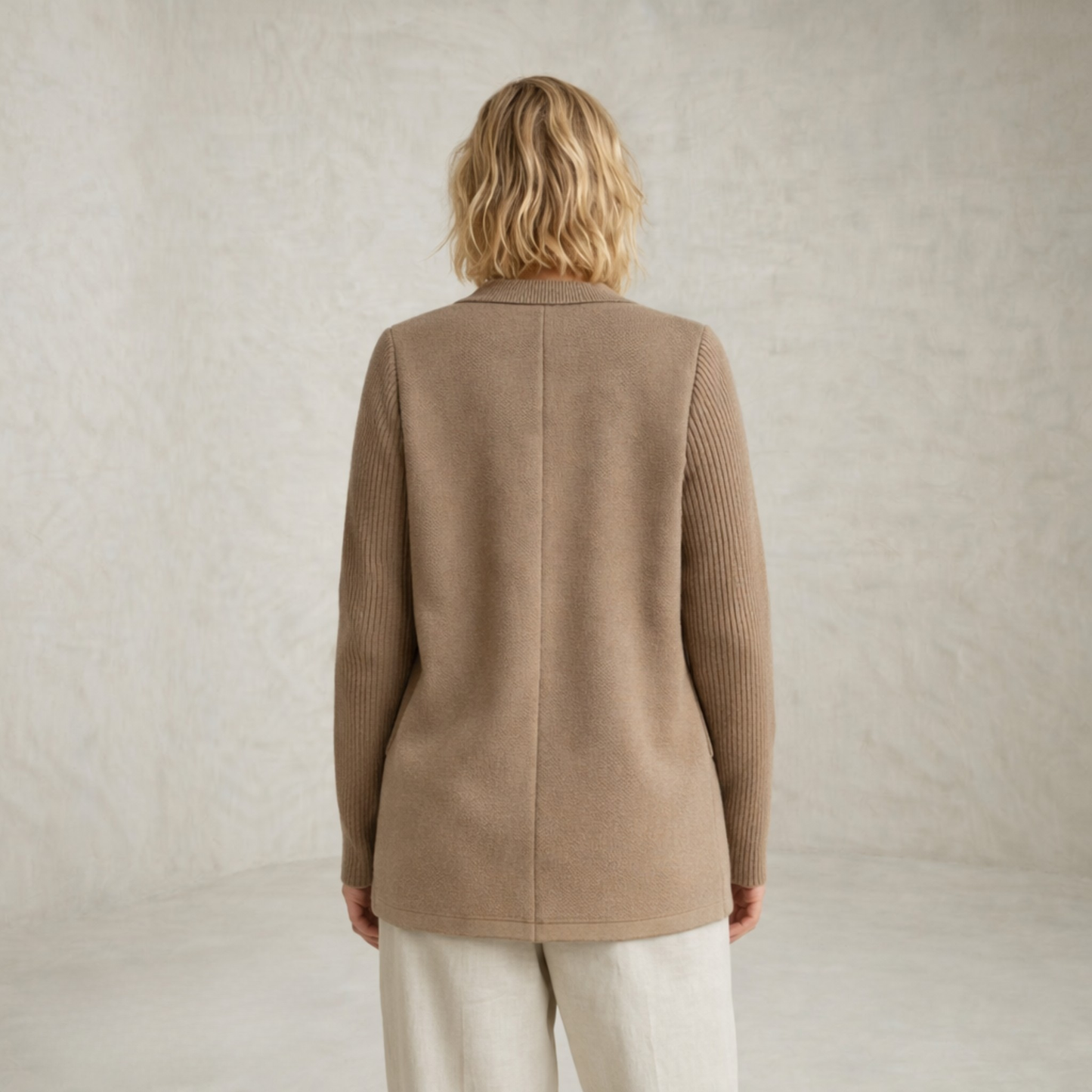 Leah | Double-Breasted Knitted Jacket
