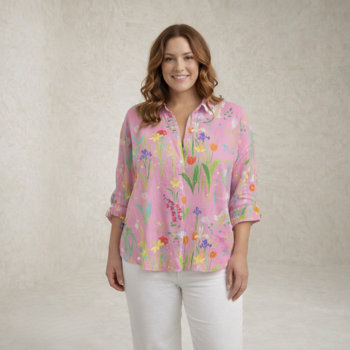 Lorraine | Spring Garden Print Floral Blouse