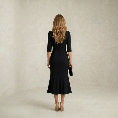 Madison | Timeless Black Midi Dress