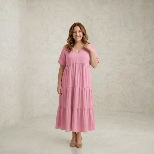 Manon | Soft Ruffled Maxi Dress