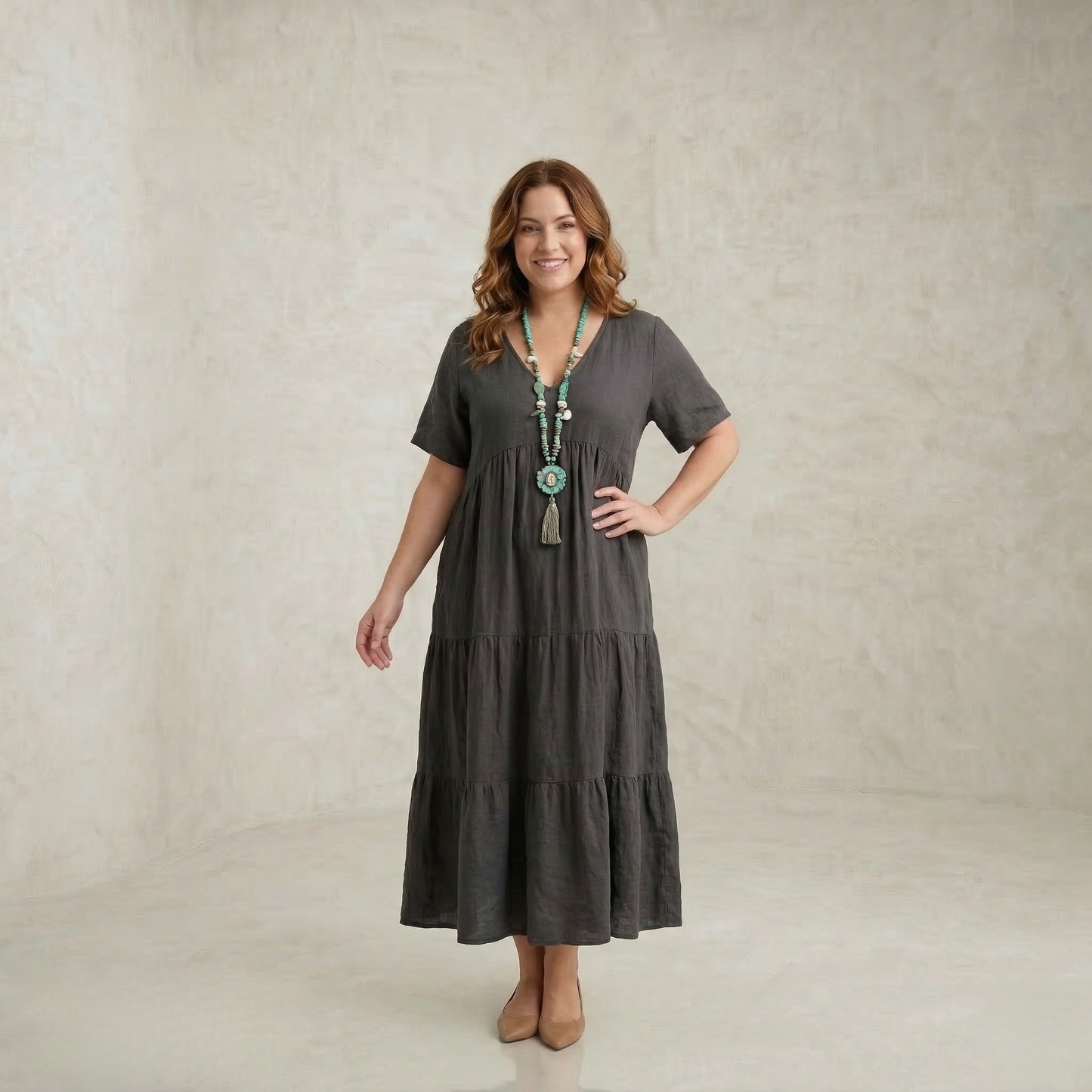 Manon | Soft Ruffled Maxi Dress