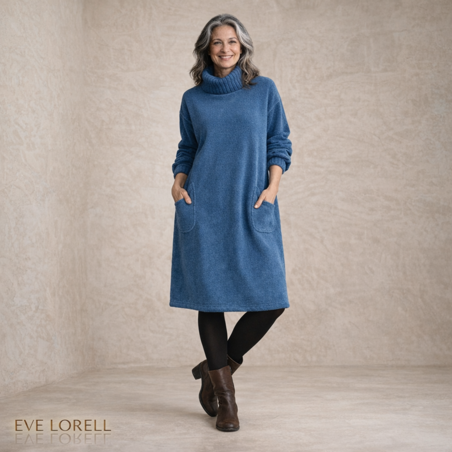 Marina | Turtleneck Pocket Dress