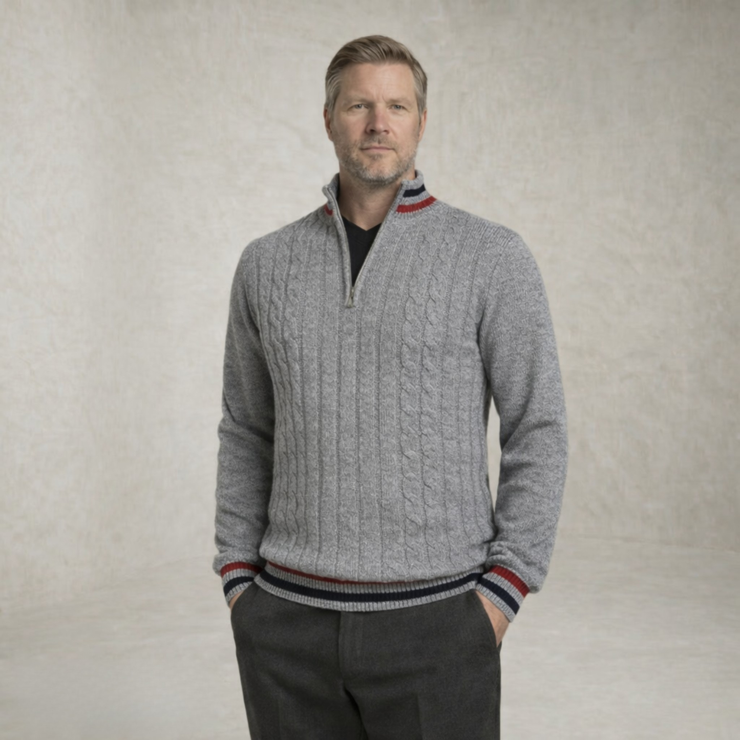 Mason | Textured Pocket Sweater