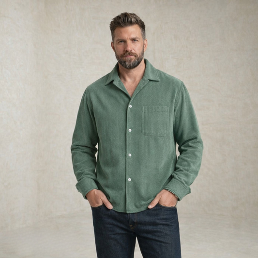 Michael | Textured Pocket Blouse