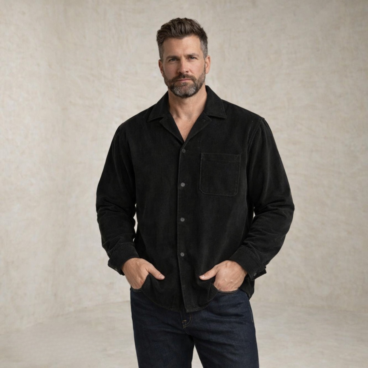 Michael | Textured Pocket Blouse