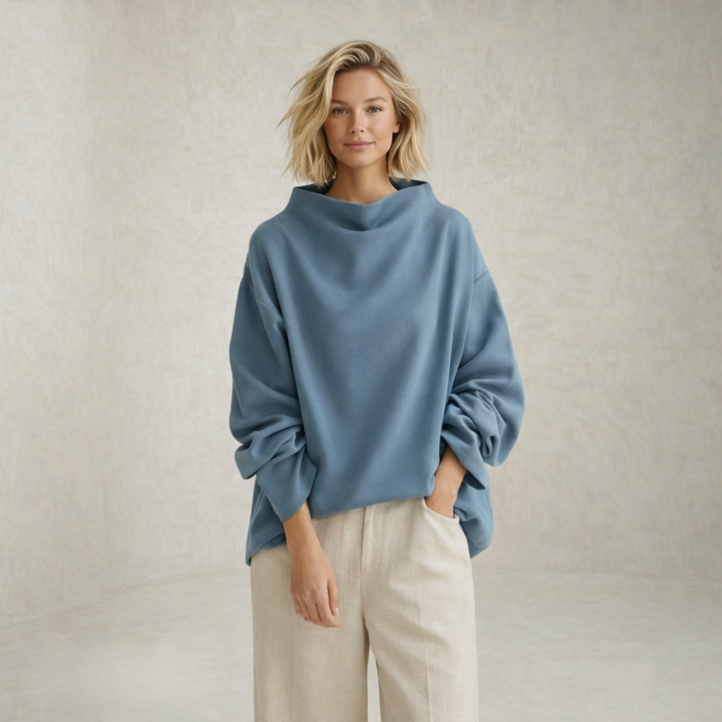 Mila | Minimal High Neck Sweater