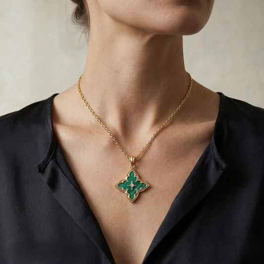 Natalie | The Signature Gold Clover Pendant