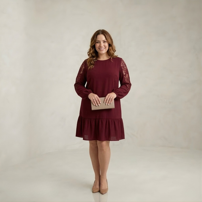 Nova | Midnight Bloom Lace Dress