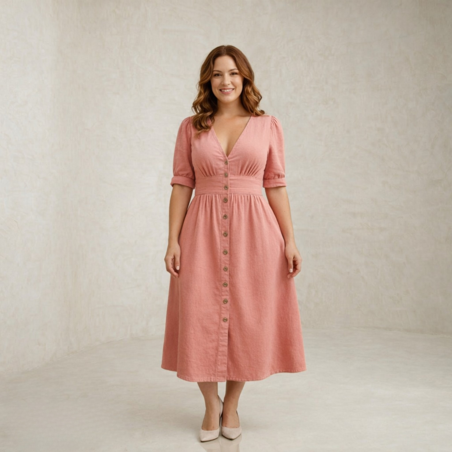 Paige | Buttoned Denim Maxi Dress