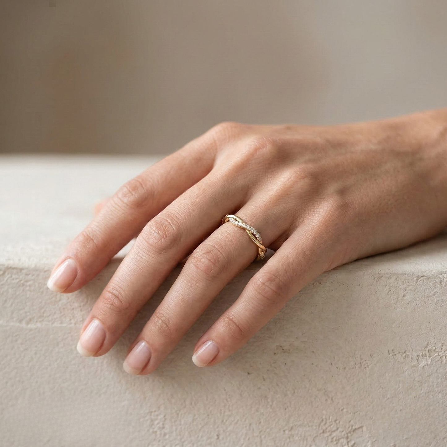 Patricia | Two-Style Accent Gold Ring