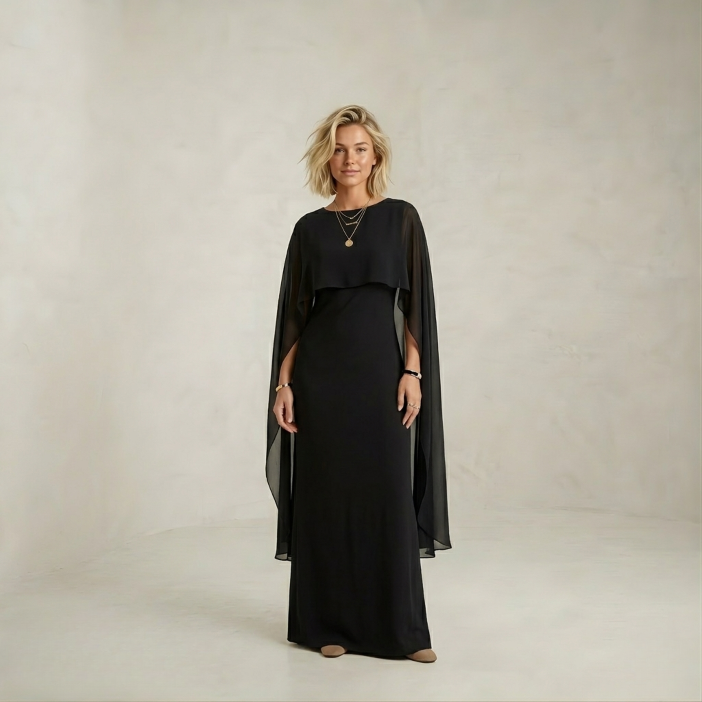 Penelope | Cascading Silhouette Abaya