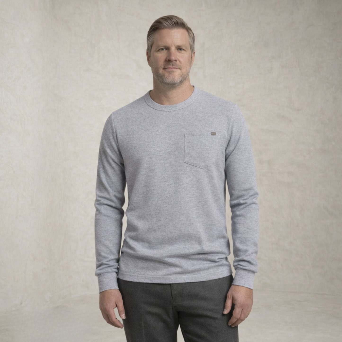 Sebastian | Waffle Knit Pocket Sweater