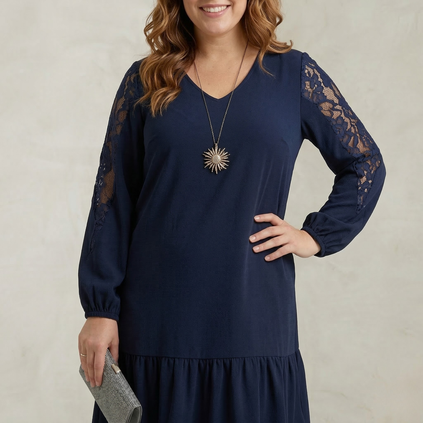 Nova | Midnight Bloom Lace Dress