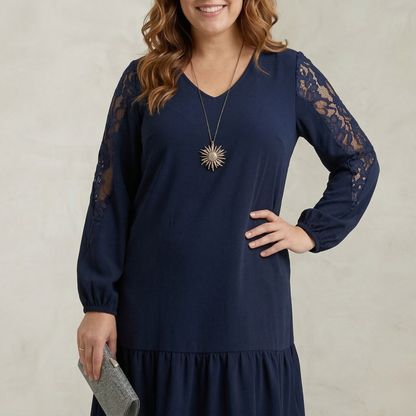Nova | Midnight Bloom Lace Dress