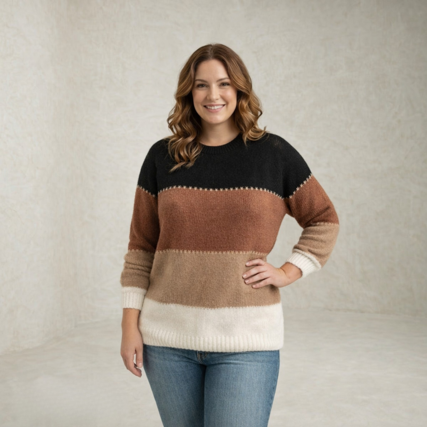 Zoey | Striped Knitted Sweater