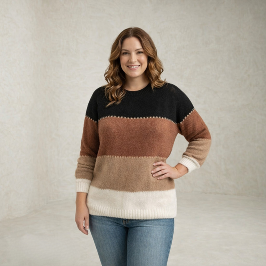 Zoey | Striped Knitted Sweater