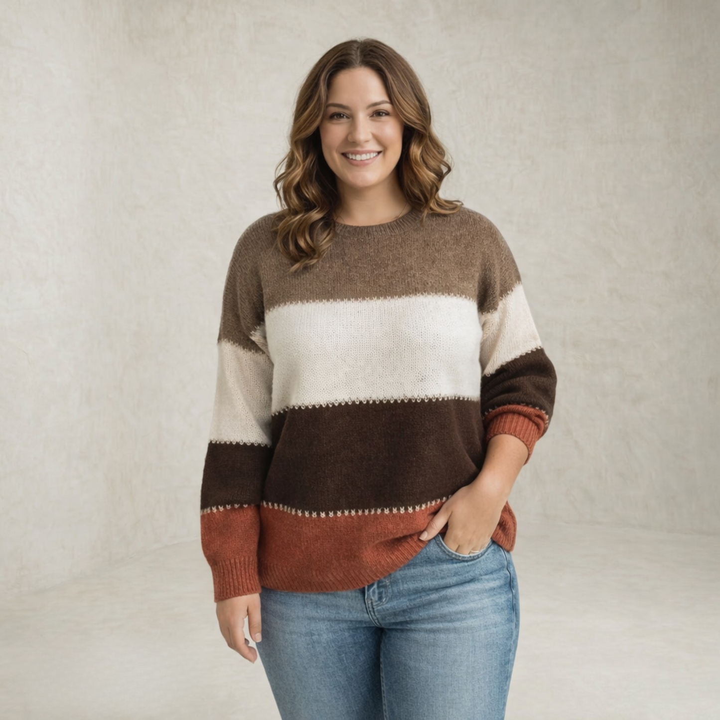 Zoey | Striped Knitted Sweater