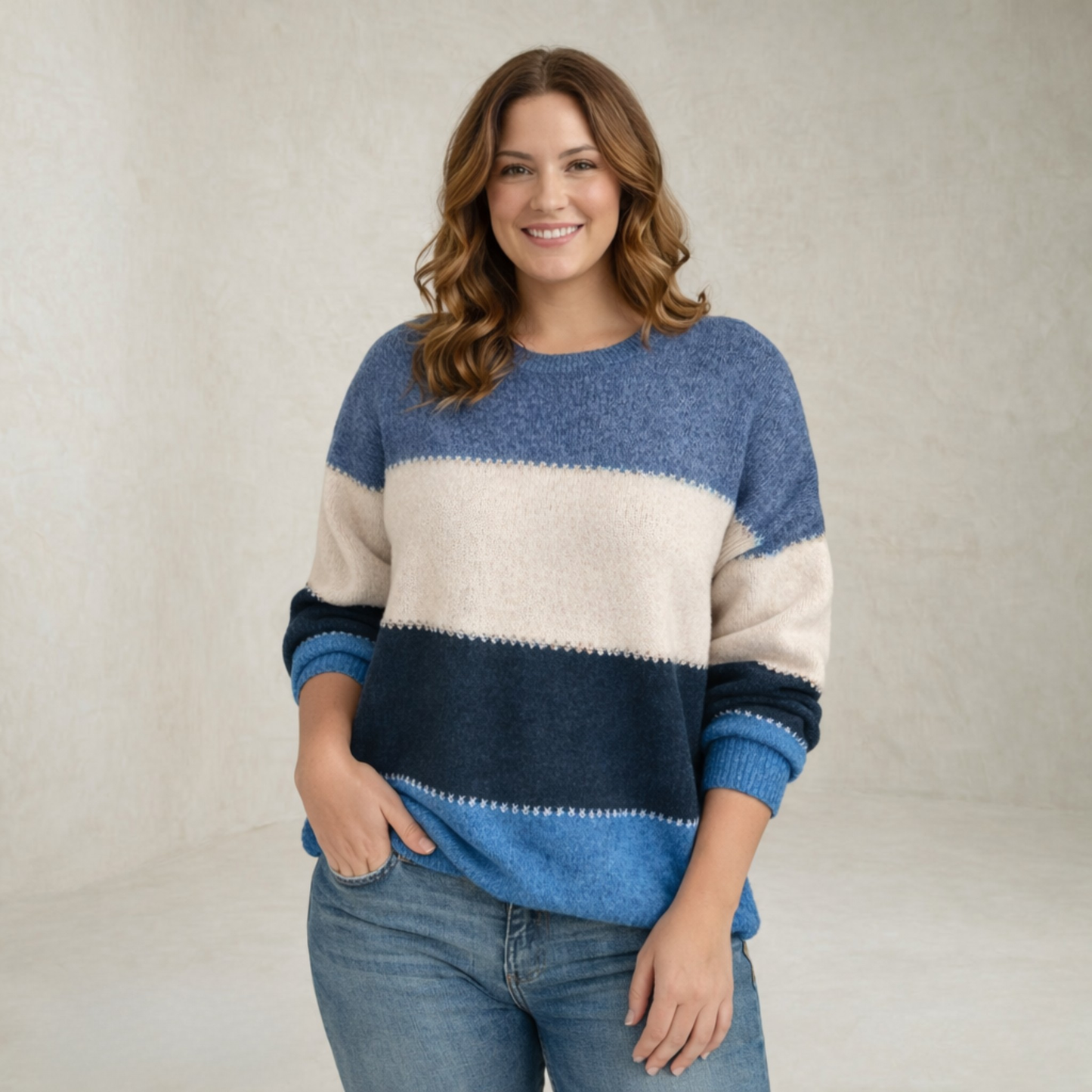 Zoey | Striped Knitted Sweater